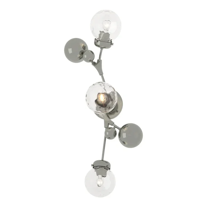 Sprig Sconce 3-Light Water Glass (LL) in Sterling206050-SKT-85-LL0629